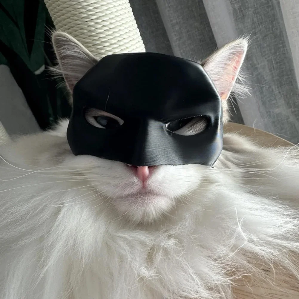 Black Bat Cat Warrior Mask Cat Mask Cosplay Assassin Matte Cute Bat Cool Superhero Pet Dog Toy Dog Costume Pet Clothes Pet Toys
