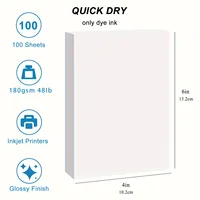 ESHANG 100 Sheets 4x 6inch 4R High Glossy Photo Paper Professional photographic Paper Works with Inkjet Printers 180gsm 2