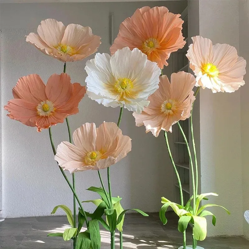 185cm Large Artificial Flowers Wedding Road Lead Flowers Window Garden Decoration Accessories Home Decor Mariage Party Supplies 2