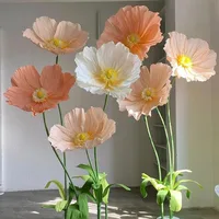 185cm Large Artificial Flowers Wedding Road Lead Flowers Window Garden Decoration Accessories Home Decor Mariage Party Supplies 2