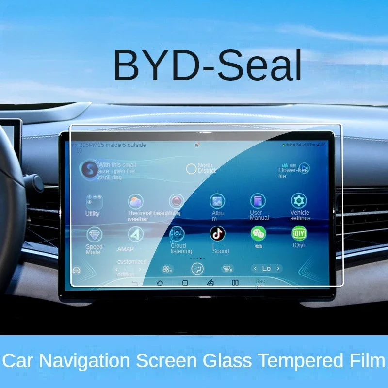 

Tempered Glass Protector for BYD Seal 15.6 Inch 2023 Car GPS Navigation Protective Film LCD Screen Anti-scratch Film Fitting