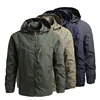 Men Autumn Waterproof Jackets Casual Hooded Windbreaker Field Camping Fishing Coat Outerwear Baseball Hiking Jacket Man Clothing 4