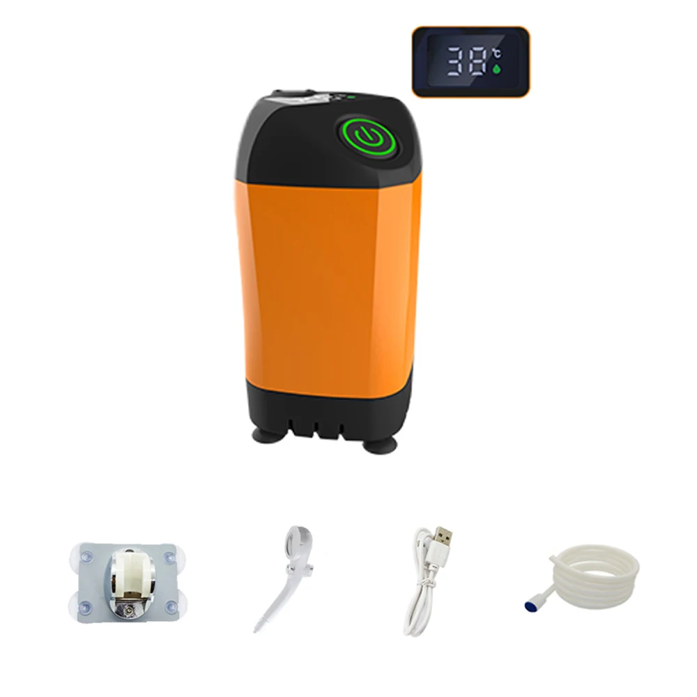 

Outdoor Camping Shower Portable Electric Shower Pump IPX7 Waterproof with Digital Display for Camping Hiking Travel Beach