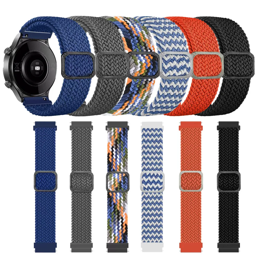 Nylon Breathable Braided Sports Watchband - 20mm/22mm Watch Strap Replacement
