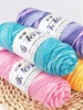 28colors 5 Strand Milk Cotton Decor Dyed Yarn Scarf Thread Manual DIY Baby Line Pure Cotton Wool Baby Thread 5