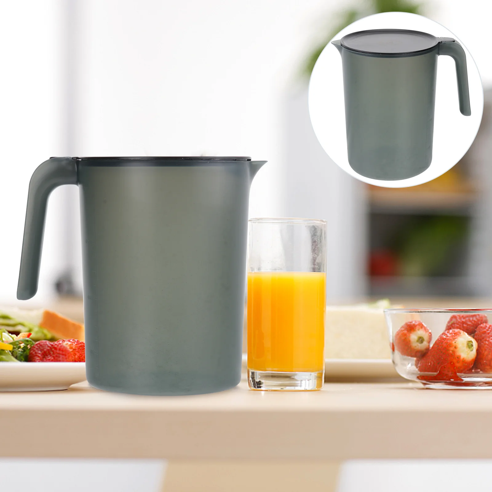 Pitcher Water Kettle Beverage Jug Tea Lid Cold Pitchers Pot Lemonade