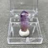 NEW! 100% Natural Rare Namibia Goboboseb Amethyst mineral Single crystal stone and crystal Quartz Crystal + box size 3.4 cm 4