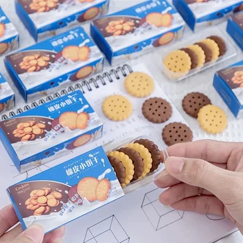 Gomma da Cancellare a Forma di Biscotto Kawaii, Creativa e Carina, Articoli di Cancelleria per la Scuola, Gomma a Forma di Torta, Regalo per Studenti