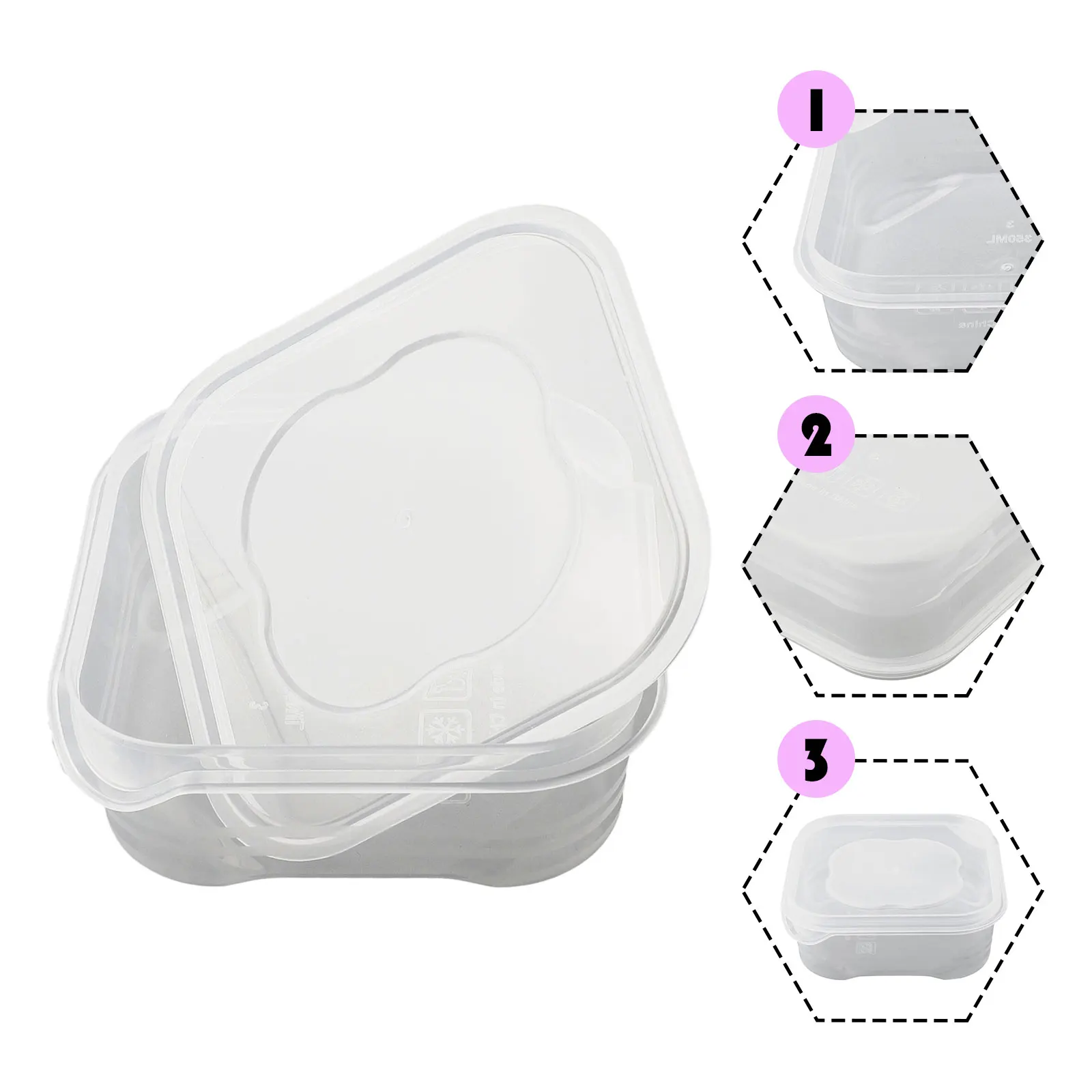 

350ml Refrigerator Storage Box Fridge Organizer Food Container Sealed Crisper Freezer Storage With Lid Kitchen Storage