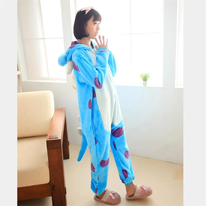Sulley Sullivian Kigurumi Onesie Pajamas Monster Cosplay Costume for Women cosplay costumes kigurumi pajamas