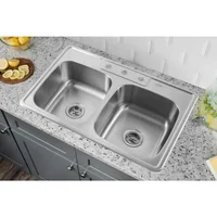 Kitchen Sink Stainless Steel Drop In Top Mount,Self Rimming 2