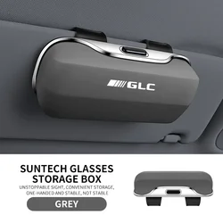 Car Sun Visor Sunglasses Holder and Protective Eyewear Case (GLC - GREY)