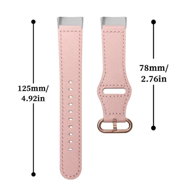 Premium Genuine Leather Strap for Fitbit Charge Wristbands - Elegant Business Bracelet for Men & Women