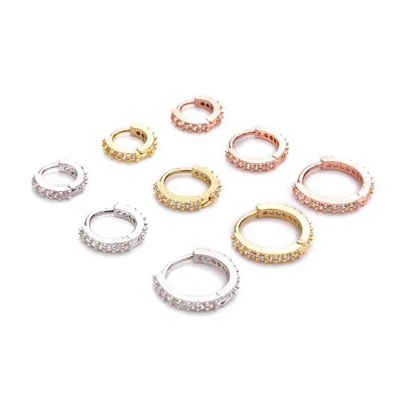 Piercing Jewelry Stainless Steel Septum Clicker Hoop Ring Nose Labret Ear Tragus Cartilage Daith Helix Earring Stud 1PC