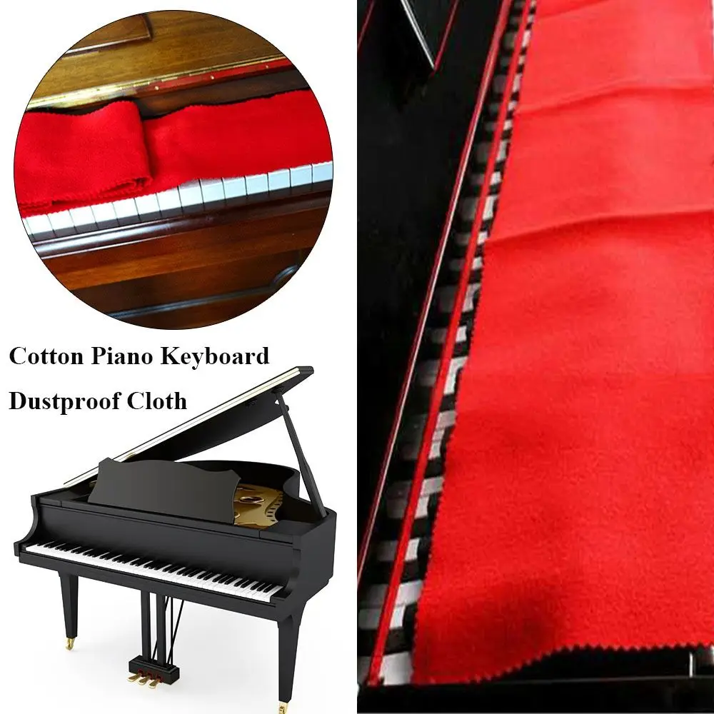 

Аксессуары клавиатура пылезащитные чехлы Защитный грязеотталкивающий чехол Мягкая ткань хлопчатобумажная ткань для пианино клавиатура Пылезащитная ткань