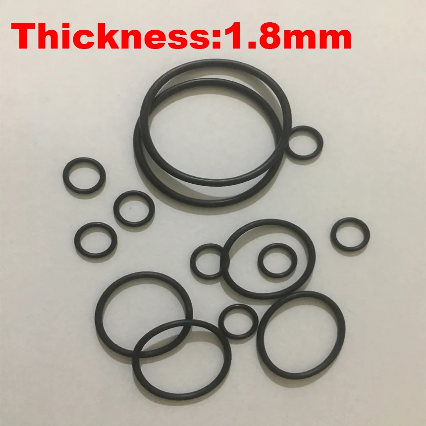 

120pcs 37.5x1.8 37.5*1.8 38.7x1.8 38.7*1.8 ID*Thickness Black NBR Nitrile Chemigum Rubber Washer O-Ring Oil Seal O Ring Gasket