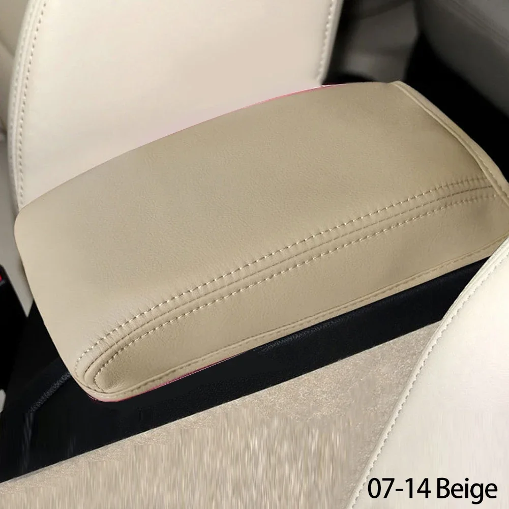 Enhanced Car Armrest Box Center Console Microfiber Leather Cover