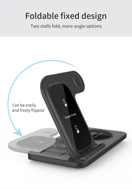 leChivée Support de Chargeur sans Fil, Station de Recharge sans Fil 3 en 1  pour iPhone 15/14/13/12/11/10/9/8, Station de Recharge Apple pour Apple