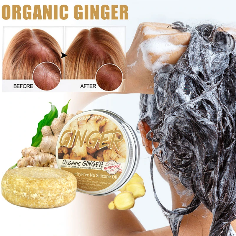 Natural Ginger Handmade Hair Growth Shampoo Soap Cold Processed Soap
