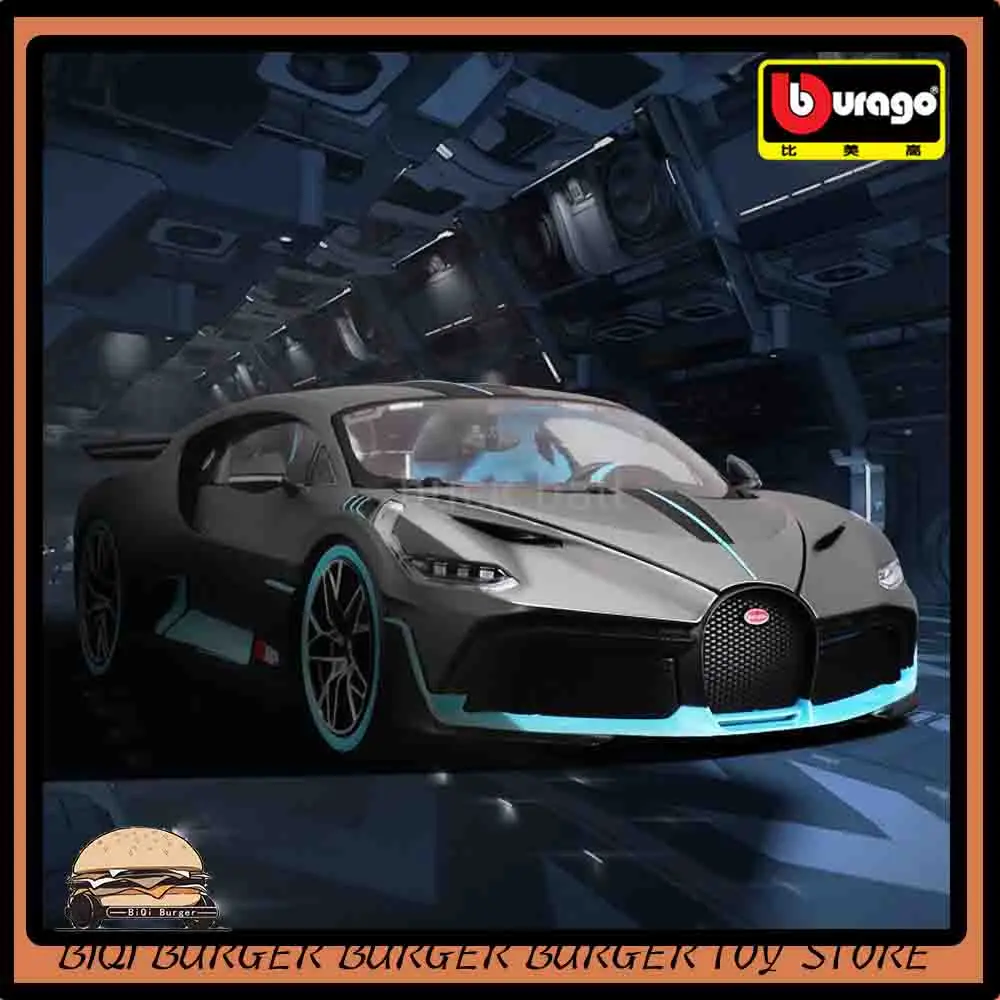 

Модель спортивной машины Bburago Bugatti Chiron Divo Chiron 1:18, литые автомобили из сплава, роскошные автомобили, коллекционные игрушки, подарки для детей