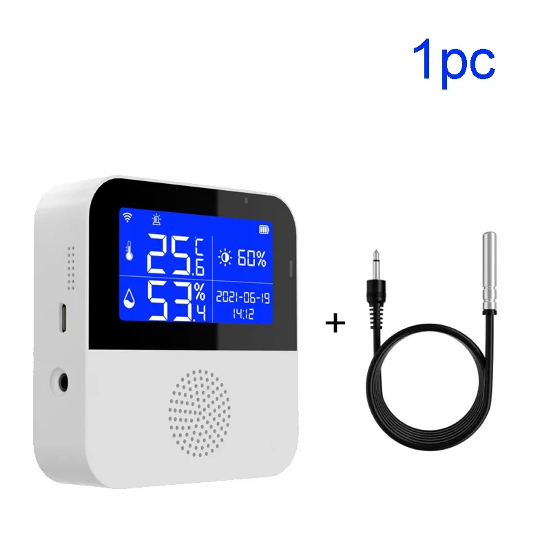 Tuya Smart WIFI Temperature and Humidity Sensor with Backlight LCD Display Indoor Thermometer Hygrometer Meter Support Alexa 6 Tuya Smart WIFI Temperature and Humidity Sensor with Backlight LCD Display Indoor Thermometer Hygrometer Meter Support Alexa 6