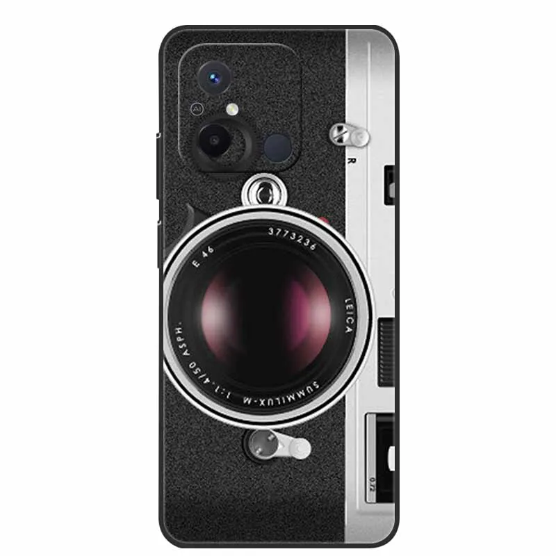 Black TPU Soft Cover with Wolf and Lion Design - Premium Silicon Bumper Case
