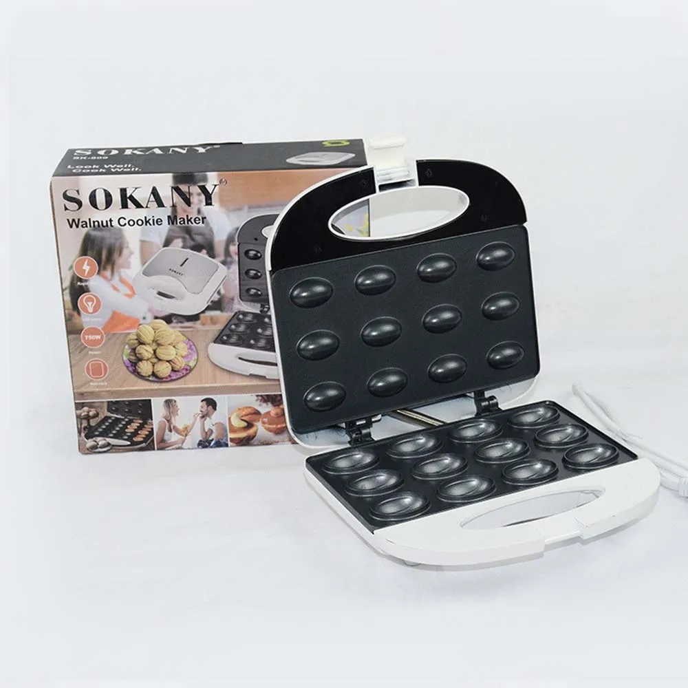 

750W 12 Holes Mini Cake Donut Maker Machine Baking Oven Pot Kitchen Cooking Appliance Toaster for Kids Dessert 220V 타코야끼 기계 와플