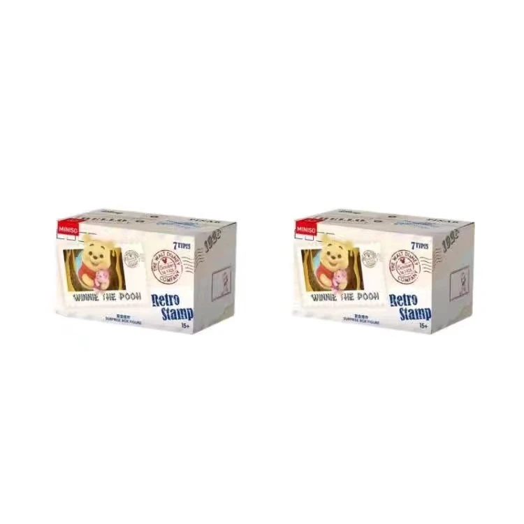 thumbnail image 1 of MINISO Blind Box Disney 100th Anniversary Retro Stamp lovely Mickey Mouse The Pooh Stitch Refrigerator Stickers Statue Gifts, 1 of 5