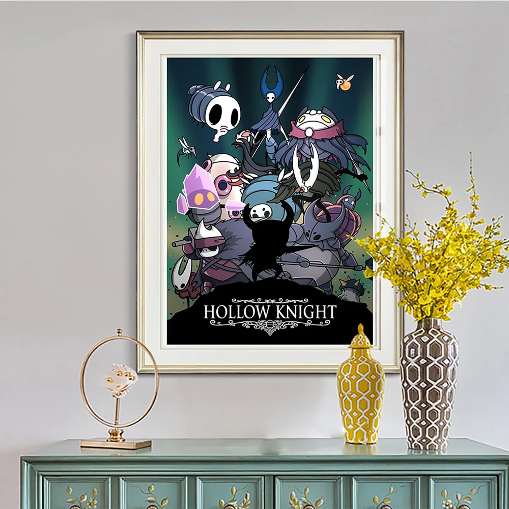 Hollow Knight Cartoon Anime Game Characters Imprimir Posters Para Sala de  Jogos Canvas Pintura Arte Home