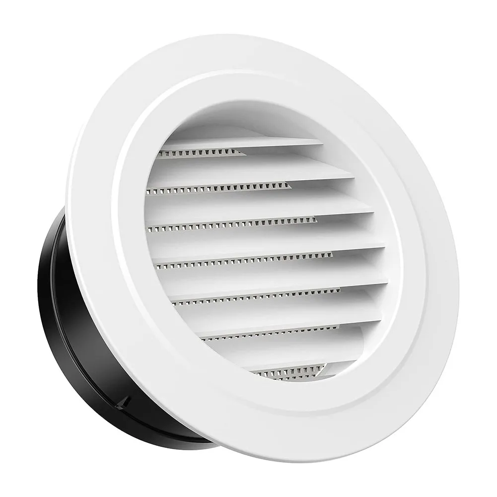 

1pcs ABS Duct Vents Round Louvered Vents Interior ABS Grille Ventilation Wall Vent Covers 75mm/100mm/125mm/150mm/200mm