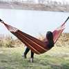Single Wide Thick Canvas Hammock Outdoor Camping Backpackaging Leisure Swing Portable Hanging Bed Sleeping Swing Hammock 1