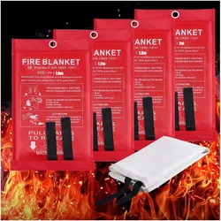 Fire Retardant Emergency Survival Blanket Kit (2pcs 2mx2m)