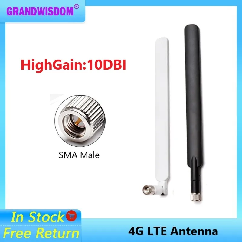 1 2pcs 4G Antenna 4g antenna SMA Male for 4G LTE Router External Antenna for Huawei B593 E5186 For HUAWEI B315 B310 698-2700MHz