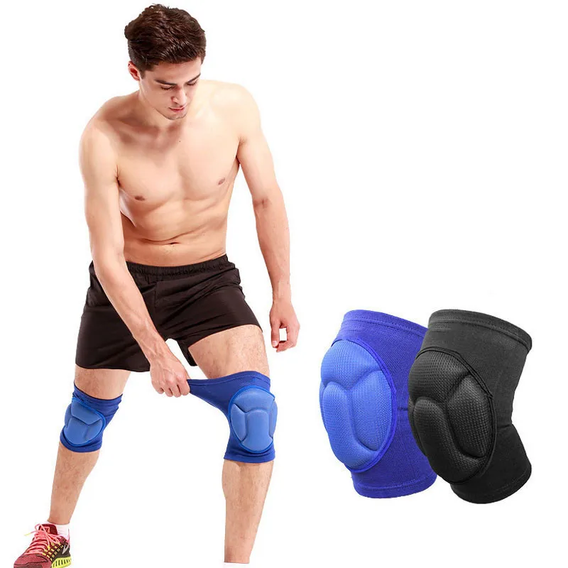 Thickening Sports Knee Pads Elastic Knee Pads Support Fitness Gear Basketball Volleyball Brace Protector Non-Slip