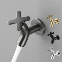 ติดผนังอ่างล้างหน้าก๊อกน้ํา Mop Sink Cold Tap ระเบียง Splash-proof Home Kitchen Sink Quick-เปิดก๊อกน้ําอุปกรณ์ห้องน้ํา 1