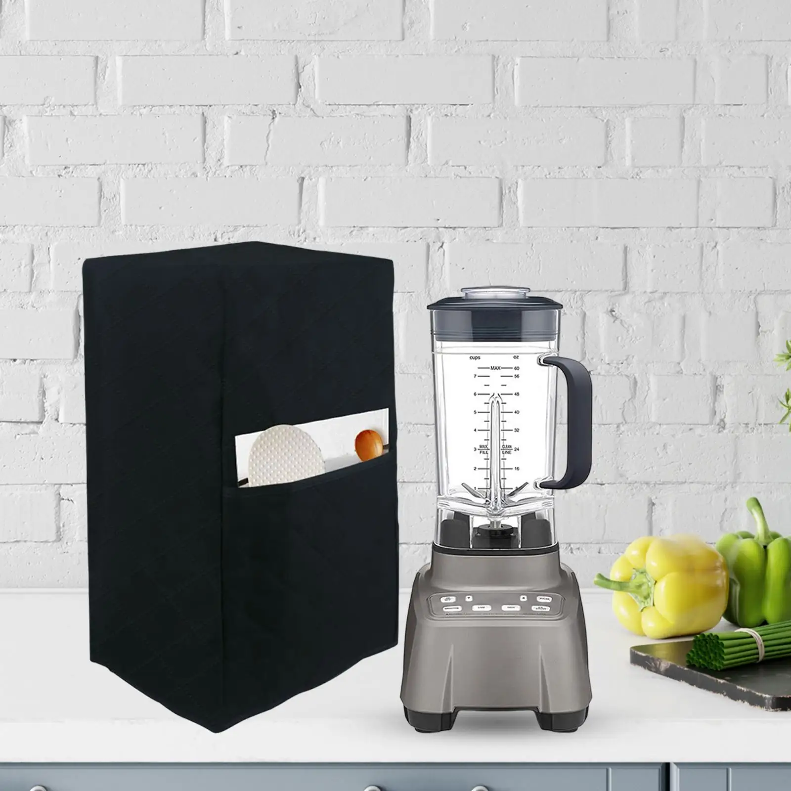 

Mixer Blender Dust Cover Quilted Stain Resistant Fitted Appliance Dustover for