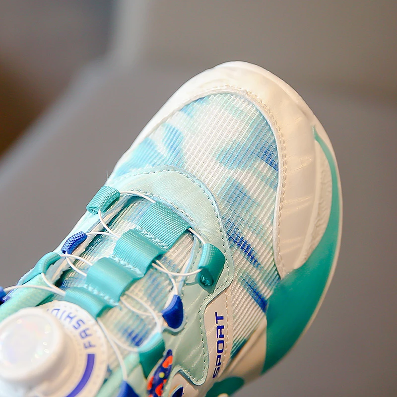 Children's Sneakers Rotary Buckle Flat Non-slip Boys Girls Casual Shoes Four Seasons Models Students Kids Shoes sports shoes kids sneakers kids shoes kids sports shoes kids flats