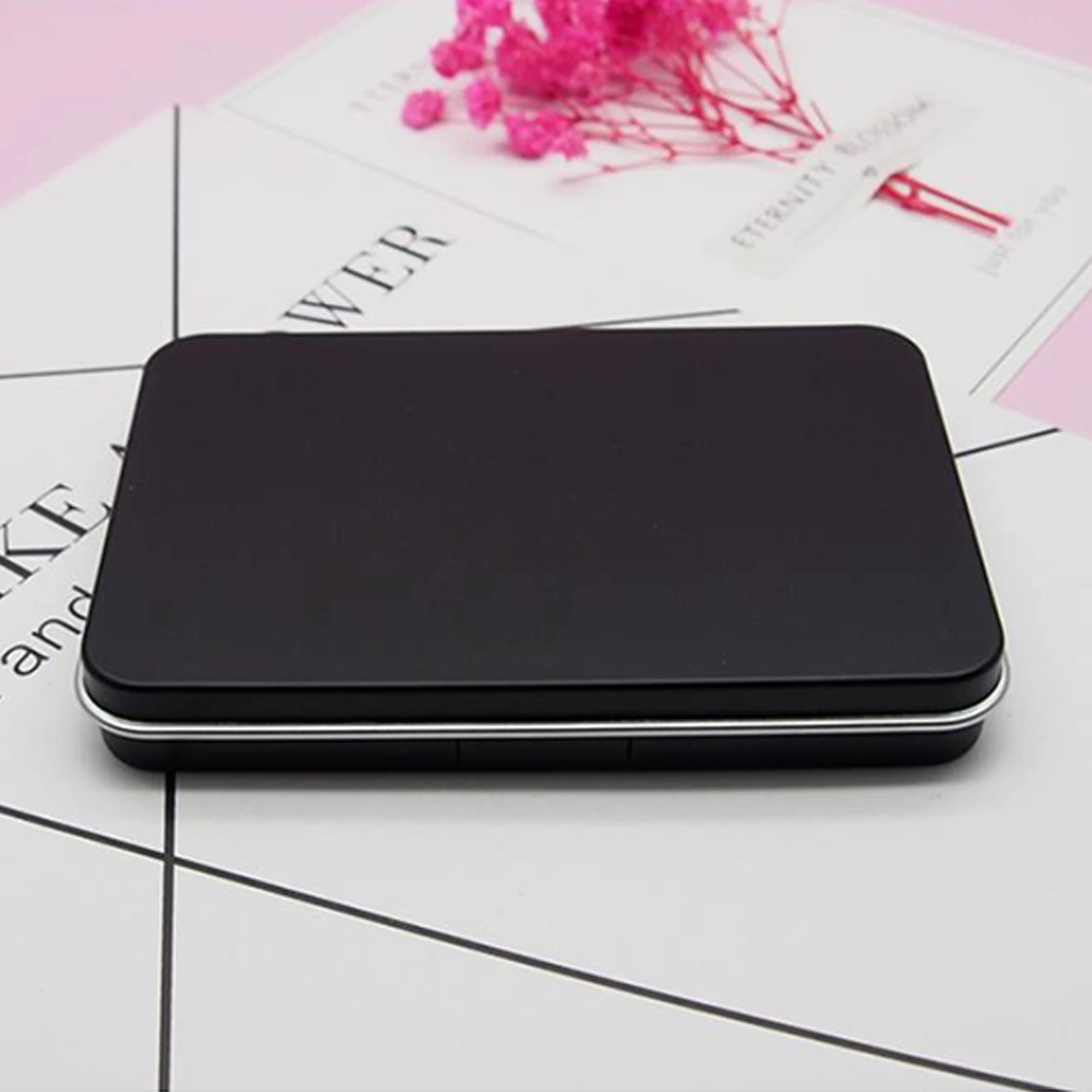 Matte Black Empty Magnetic Cosmetics Palette Eyeshadow Blusher DIY Beauty Makeup Box Glitter Makeup Dispensing Vacia Box 1Pc makeup mixing palette makeup mixing tool beauty supplies makeup tools