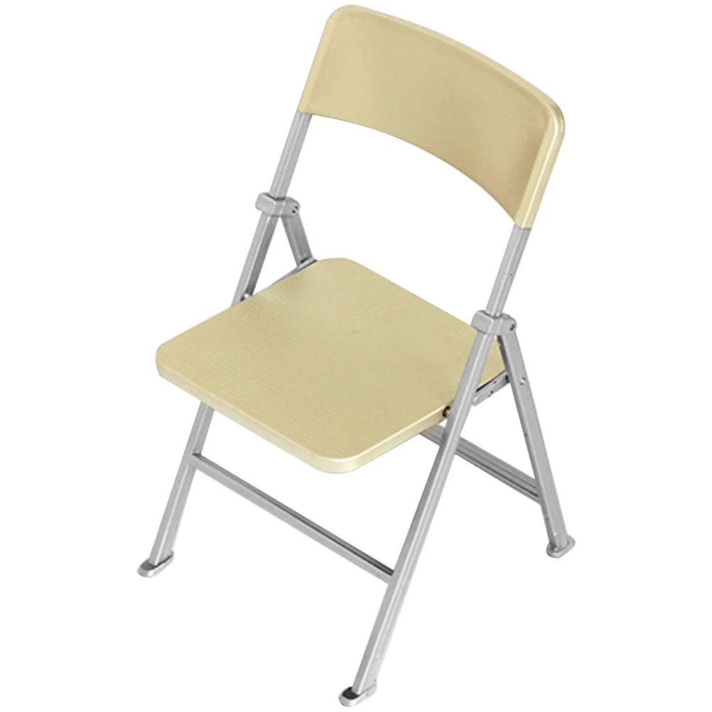 

Totority Kids Toys Kids Folding Chair Miniature Foldable Chair Novelty Phone Holder Longue Chair Action Figure