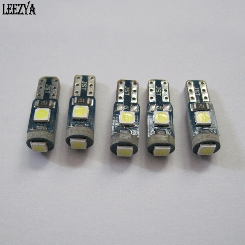 

500 шт., автомобисветодиодный светодиодные лампы T5 3030 3 SMD W3W W1.2W 37 70 73 74 79 85