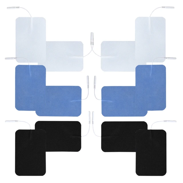 8X12CM Silicone Gel TENS Pads EMS Electrode Patches for Nerve Muscle Stimulator Digital Acupuncture Physiotherapy Electrodes 2