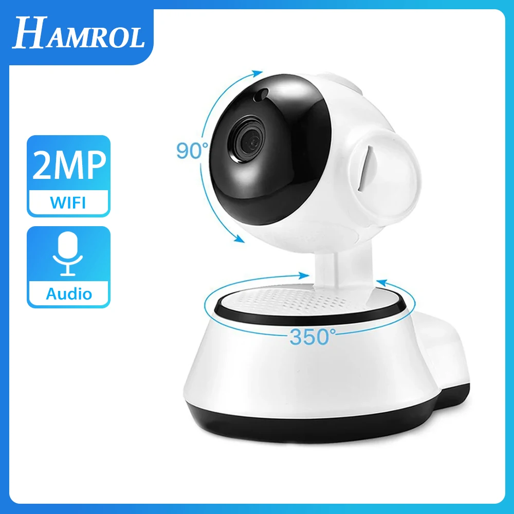 Hamrol 1080P Baby Monitor Wifi Ip Camera Mini Indoor Cctv Bidirezionale Audio Motion Detection Videocamera Di Sorveglianza V380 Pro