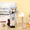 OB11 Doll Uniform Tie Shirt JK Striped Skirt Clothes School uniform, Student Set, JK Uniform, 12 points, BJD Clothing 1/12 3