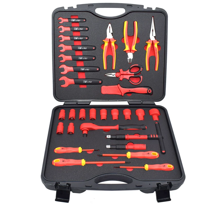 MADE IN TAIWAN 30 Pcs Insulated Tool Set Electric Vehicle Repair Tools