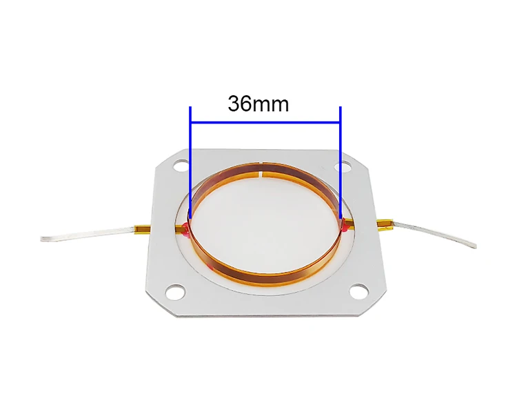 GHXAMP 2PCS For B&C imported flat wire voice coil DE12-8 36mm core tweeter film T.D CD438