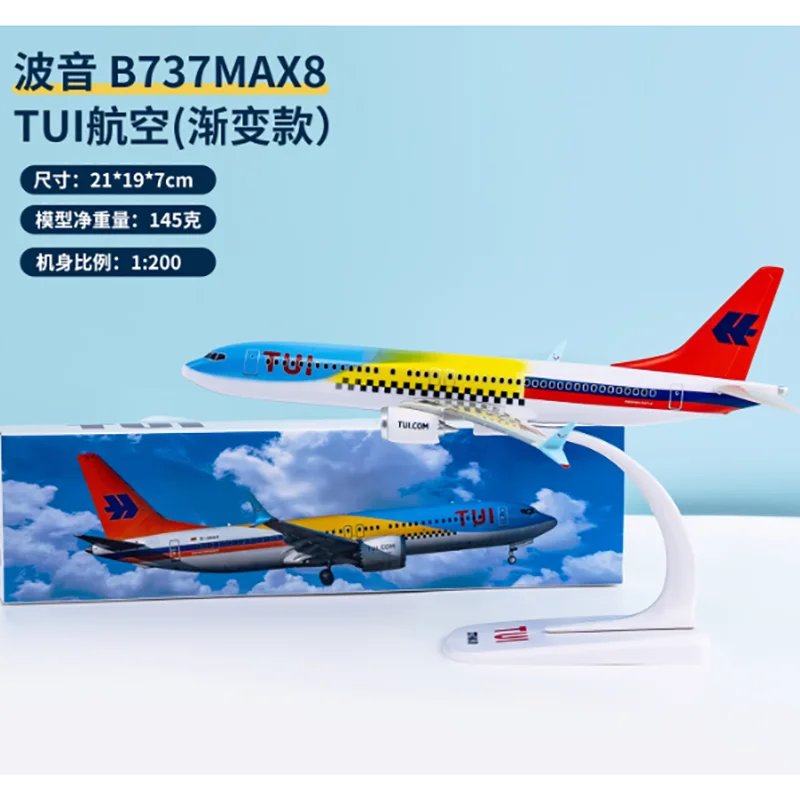 Maßstab 1:200 WIZZ AIR A321 TUI B737MAX Flugzeugmodell Spielzeug