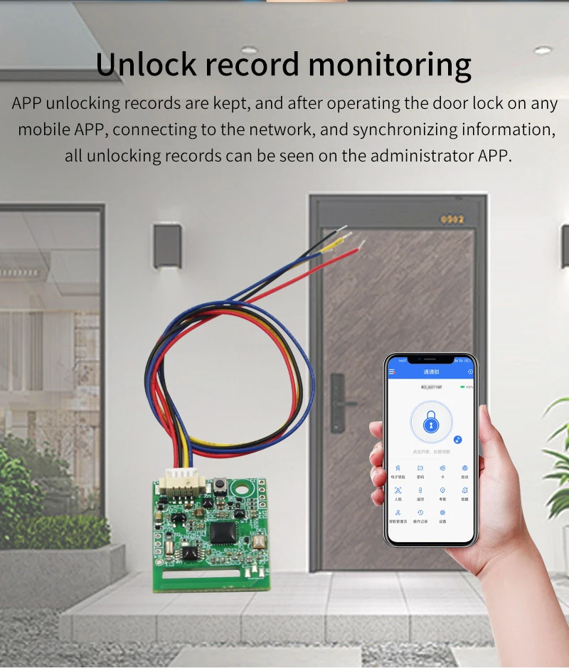 4.5-10V BLE5.0 Smart Switch Electronic Lock Module for TTLOCK APP Work with Gate