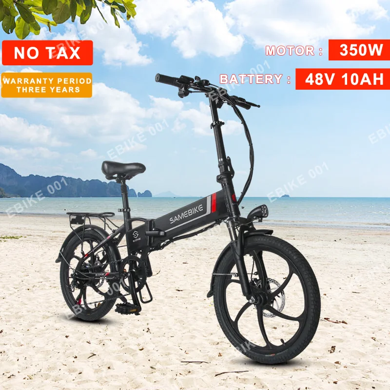 

SAMEBIKE 20LVXD30 Electric Bike 350W48V10AH Removable Battery 20inch Folding Ebike Mountain Adult City Electric Bicycle EU Stock