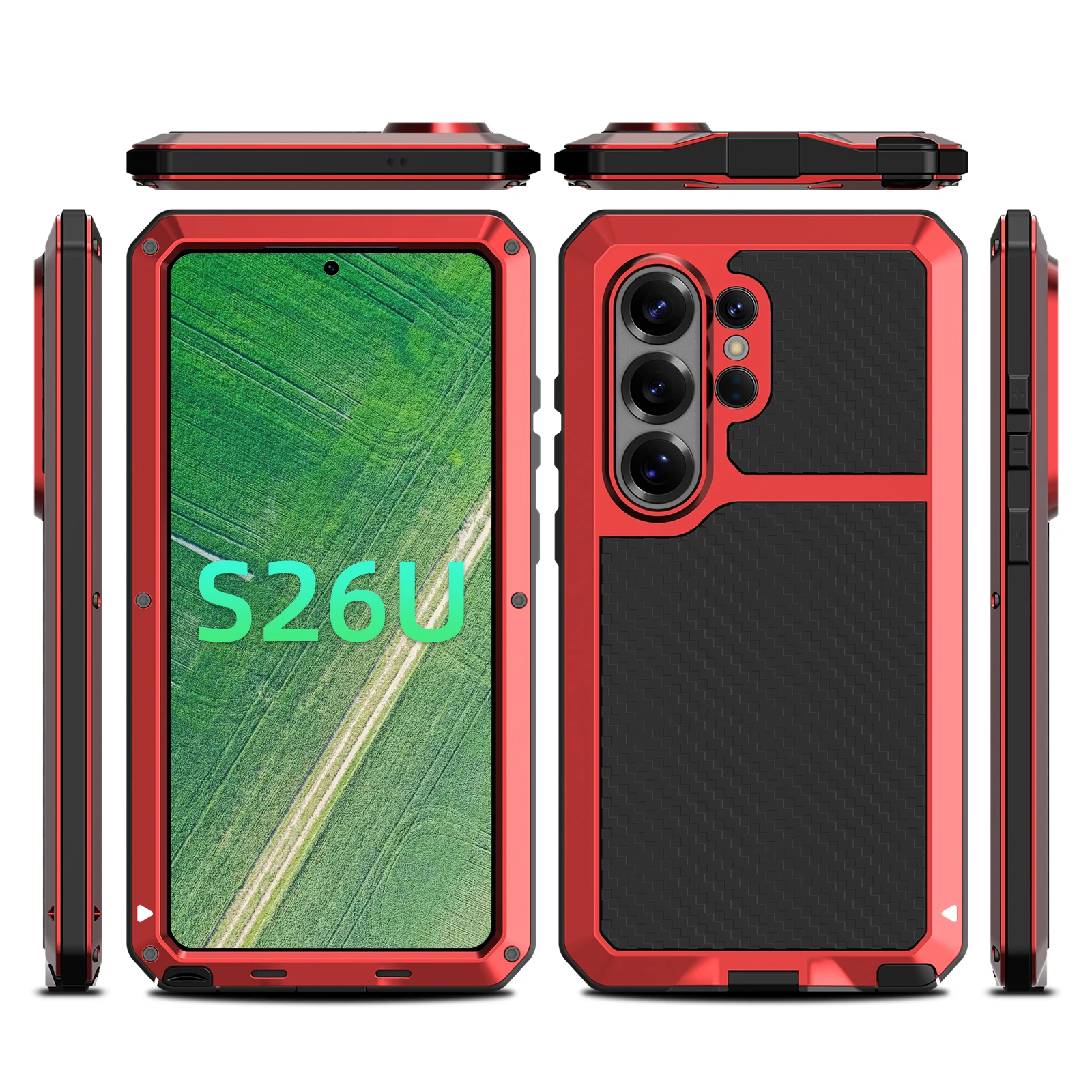 Rugged Shockproof Aluminum Alloy Phone Case