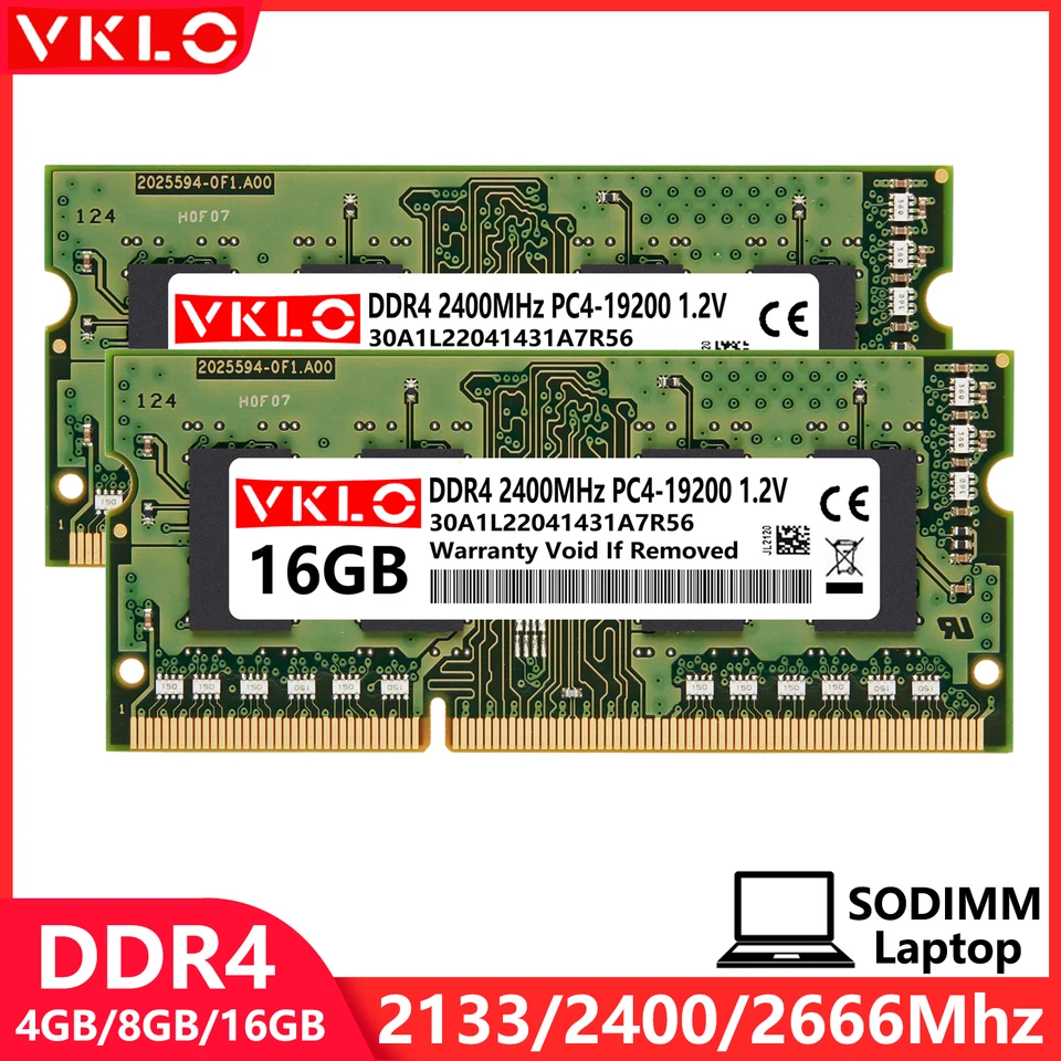 DDR4 4GB 8GB 16GB ノートパソコン用メモリ RAM 2133 2400 2666